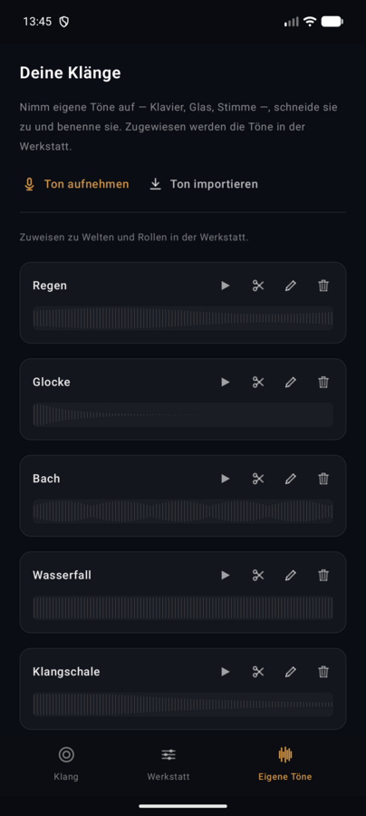 Galino für Android — eigene Töne
