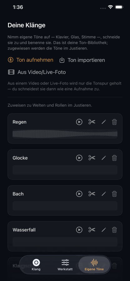 Galino — eigene Töne