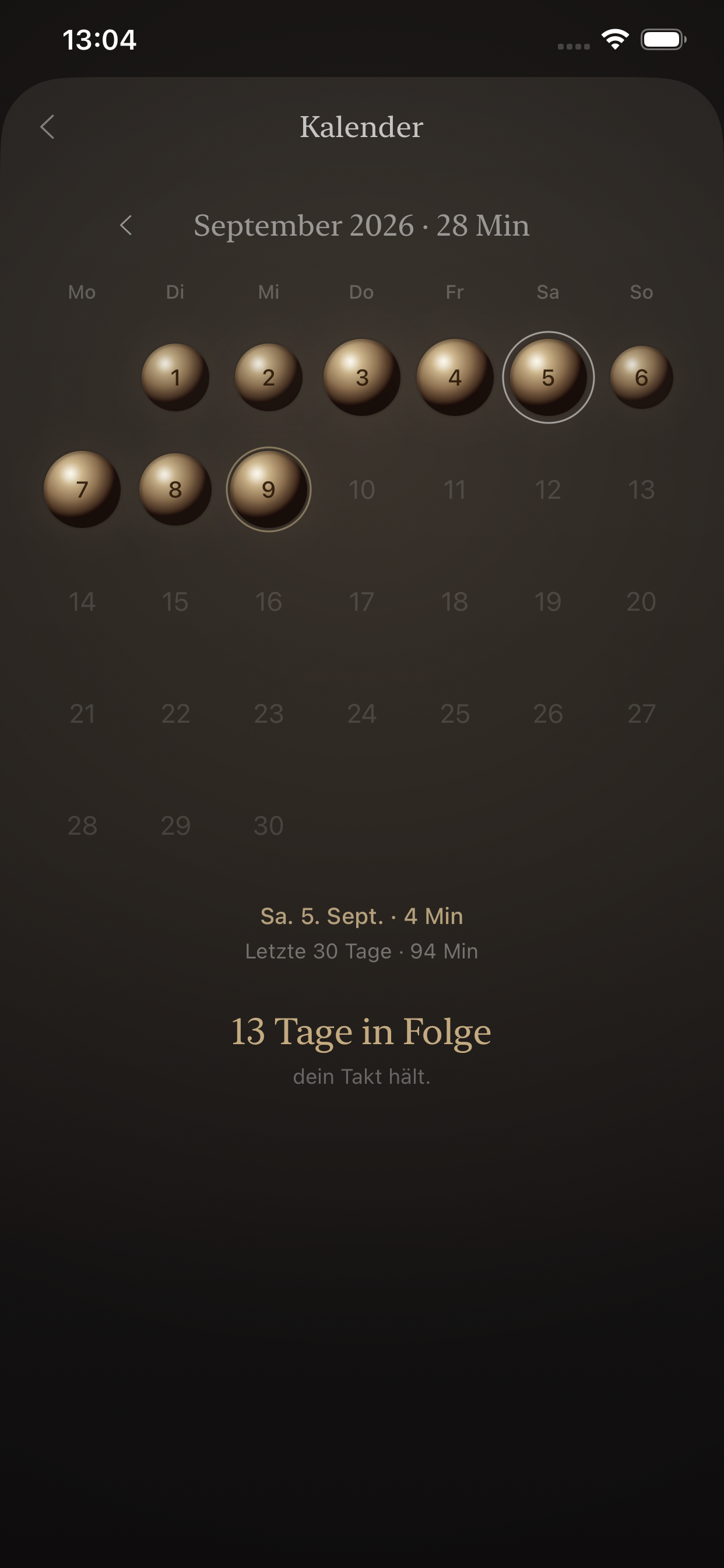 VIVAL — Kalender: dein Rhythmus im Blick
