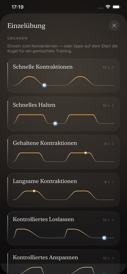 VIVAL — die sieben Übungen einzeln