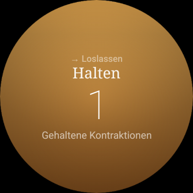 VIVAL auf Wear OS — Halten