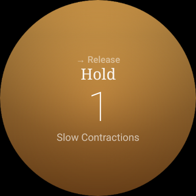VIVAL on Wear OS — hold
